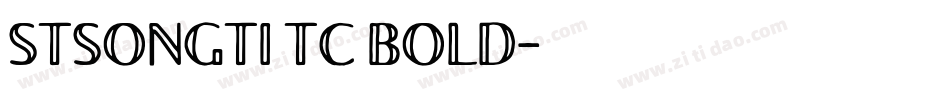 STSONGTI TC BOLD字体转换